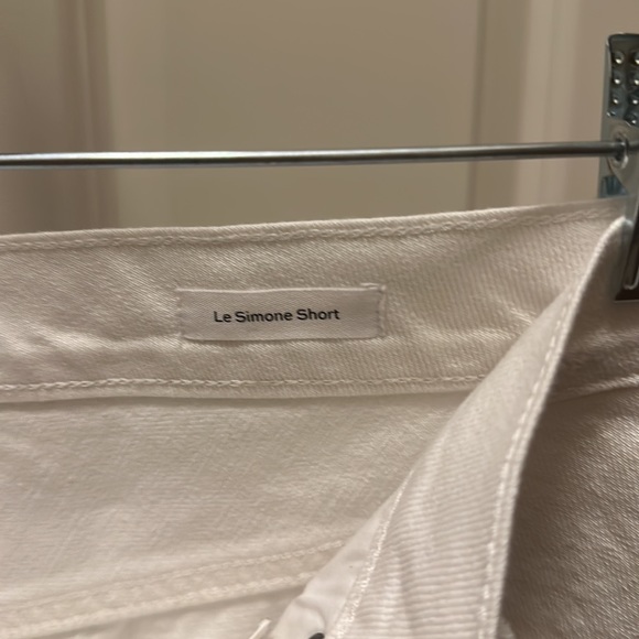 FRAME women’s LE SIMONE SHORT RAW RUMPLED BLANC GRIND - Picture 14 of 16